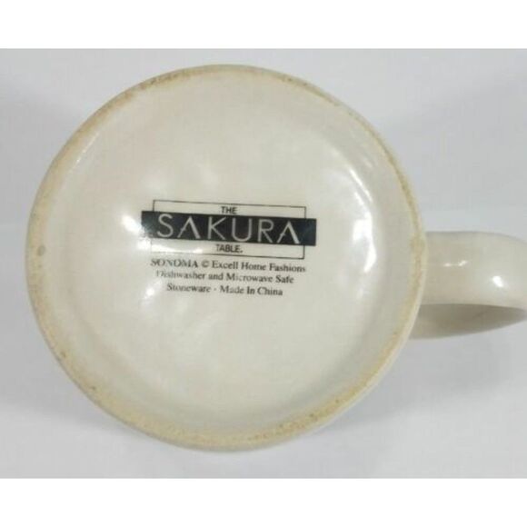 The Sakura Table Sonoma Coffee Mug Apples Grapes Pears Fruit -EUC Used Condition - Picture 6 of 9